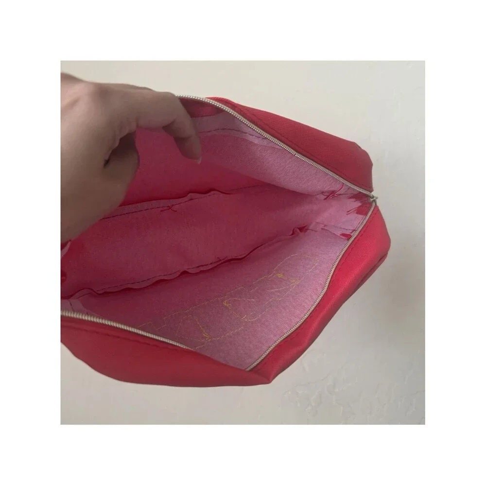 4/$25 Red XOXO Embellished Cosmetic Pouch bag travel small 3d gift her gifts A7